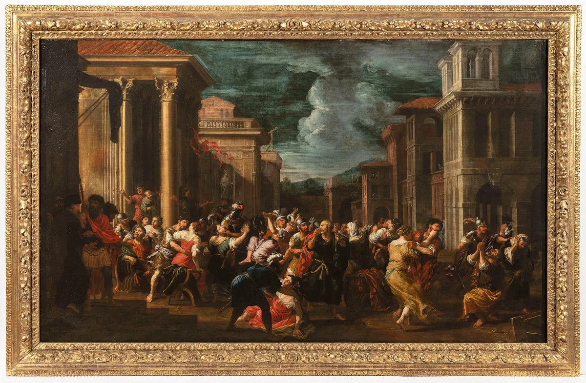 An Architectural Capriccio with the Rape of the Sabine Women