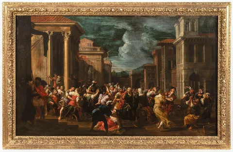An Architectural Capriccio with the Rape of the Sabine Women